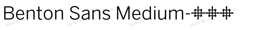 Benton Sans Medium字体转换